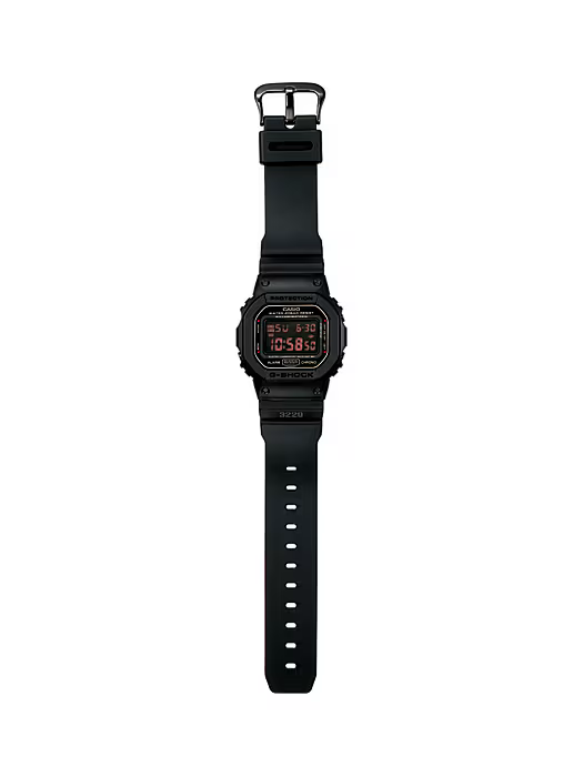 Casio DW-5600MS-1 G-Shock All Black Military Style Digital Watch