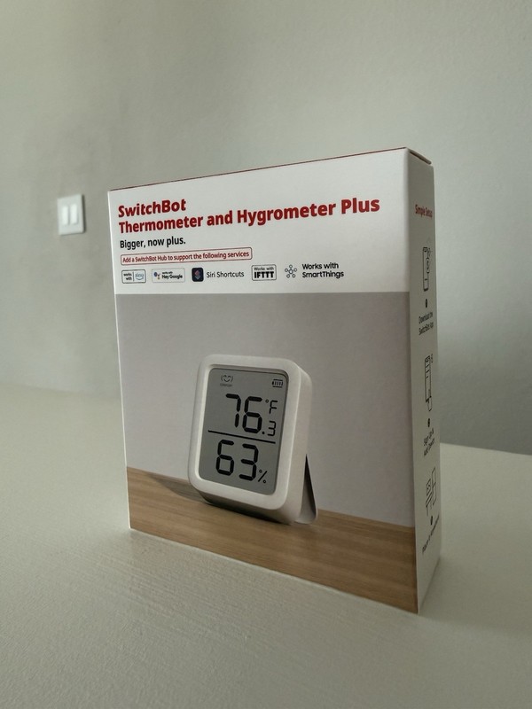 SwitchBot Thermometer and Hygrometer Plus (Brand New) - Sealed Box