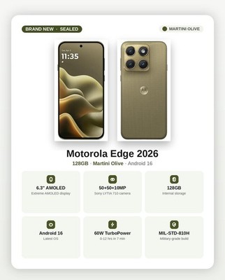 Motorola Moto Edge 2026 (Cricket Wireless) 128GB