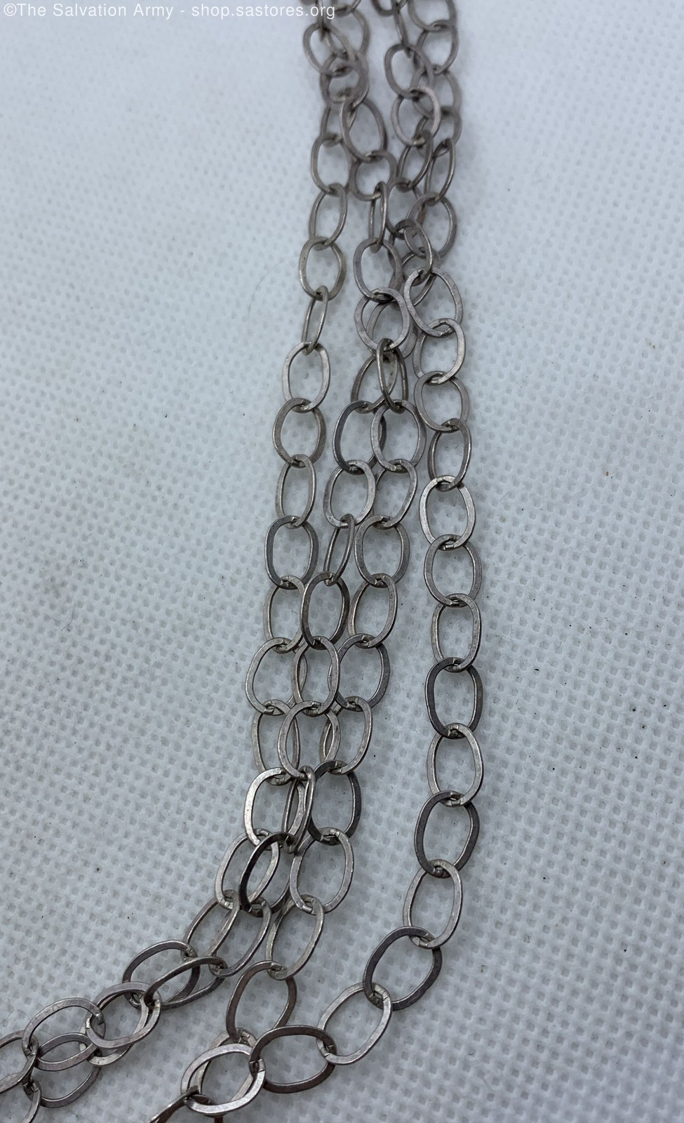 925 Sterling Silver Multi-Layer Chain Necklace - … - image 2
