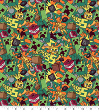 Action Minecraft Blast Cotton Fabric 1 yard 