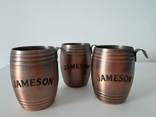 Jameson Irish Whisky Hanging Shot Barrel(  Metal Barrel Shot Glasses), Set Of 3 