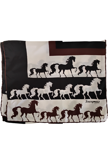Foulard en tissu à motif pied-de-poule artistique - Noir | s.Oliver