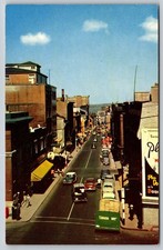 Rue St-Jean Est Quebec City Canada 1950s St. John Street East Postcard AA338