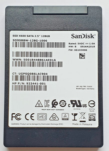 128 GB SATA III SanDisk X600 SD9SB8W-128G-1006 3D-NAND TLC SSD 2.5" Festplatte