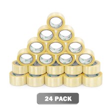 24 Rolls Clear Packing Tape 2 Inch x 110 yd 330 ft 2 mil Carton Sealing Tapes