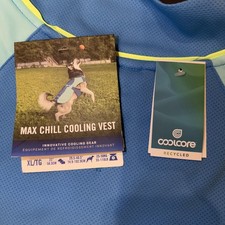 NEW Canada Pooch Blue/Teal Max Chill Cooling Vest Dog Vest Size XL 55-110LB
