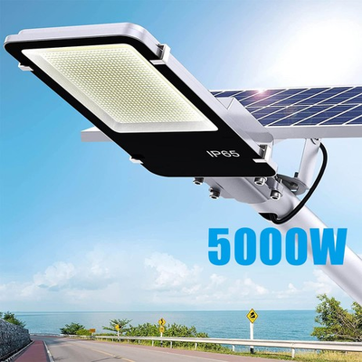 #ad 5000W Super Bright Commercial Solar Street Light Outdoor Dusk to Dawn Lamp Pole $109.88