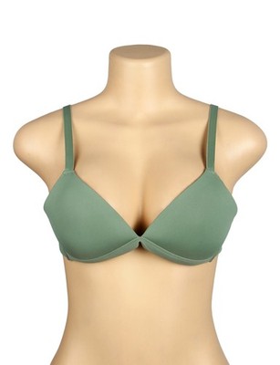 WOW BABE Green V Neck Seamless Adjustable Sleeveless Bra Top Size 38B