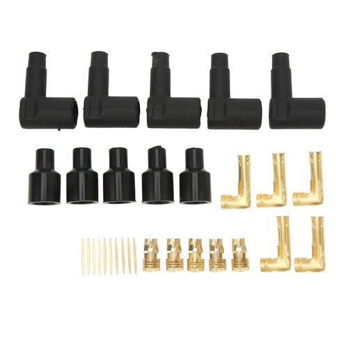 New 30PCS Spark Plug Coil Wire Boot Black Rubber Material Terminal Kit Fits For - Picture 14 of 23