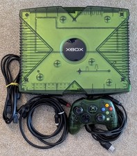 Microsoft Original Xbox Translucent Green Bundle - NTSC-U/C Tested & Working