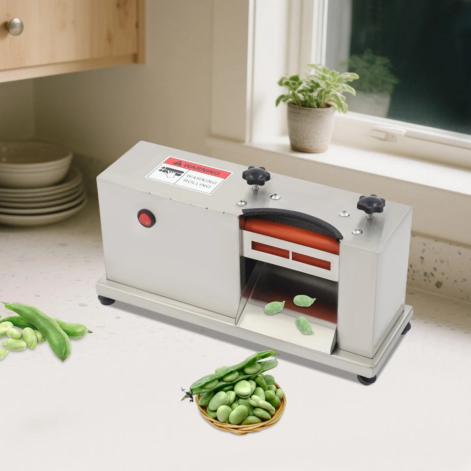 Máquina peladora de frijoles eléctrica comercial para restaurante Foto 3 de 4