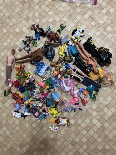 Mixed Vintage Toy Lot 10+ lbs Pokemon Sonic TMNT Disney Figures Dolls