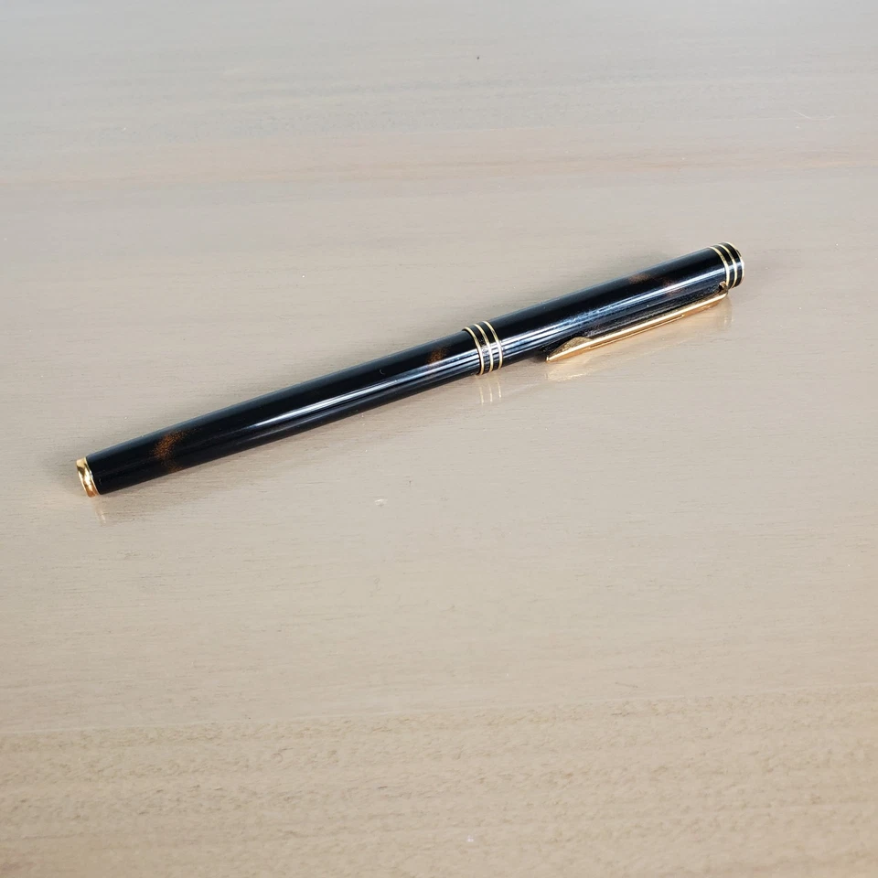 Waterman Brown Marble With Gold Trim Ball Point Pen Vintage See Description - Image 3 of 4