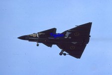 35mm Aircraft Slide Saab Viggen 14 Swedish Air Force Farnborough 1976