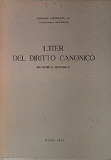  L'ITER DEL DIRITTO CANONICO FIN OLTRE IL VATICANO II  