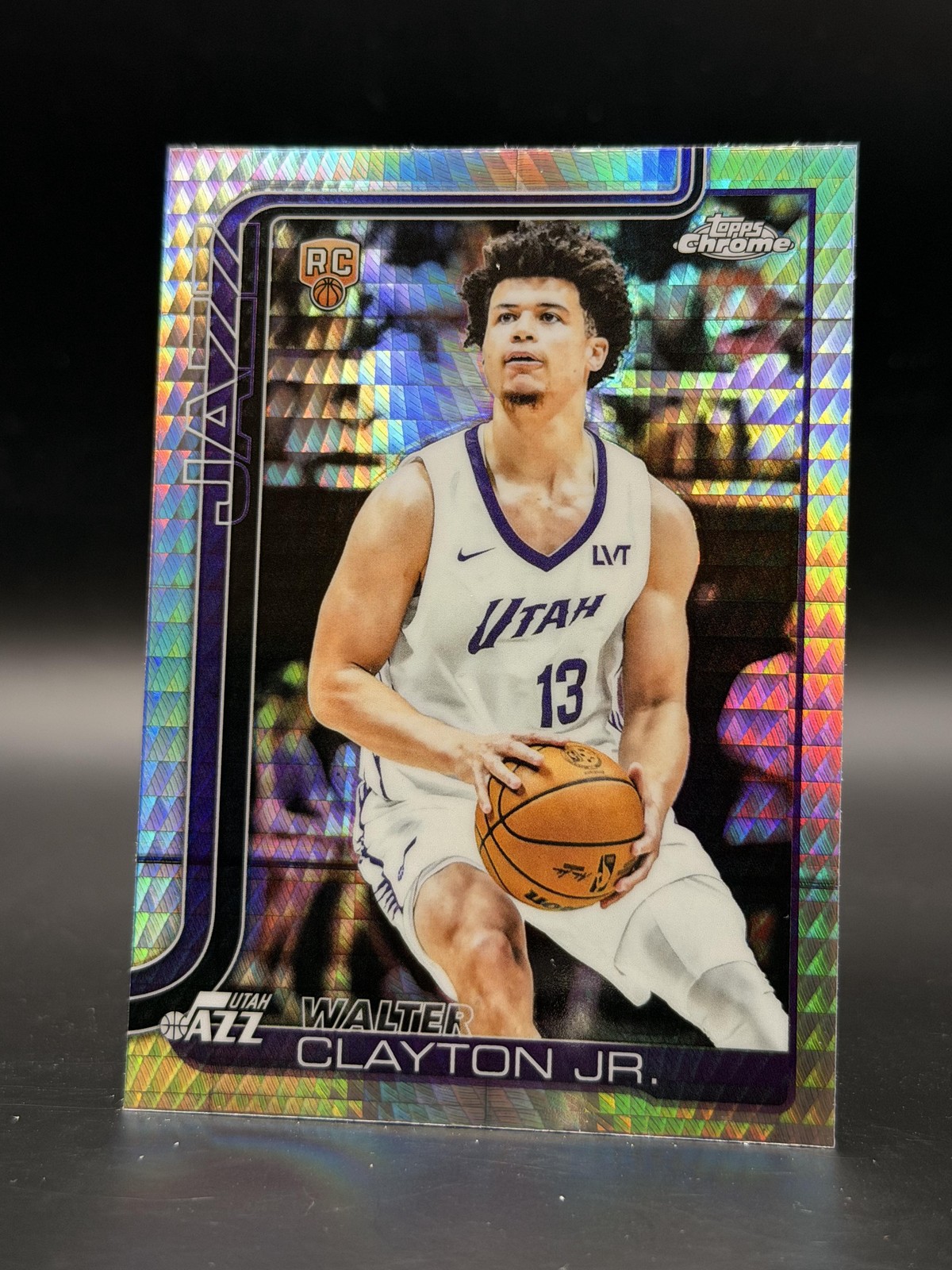 Walter Clayton Jr. 2025-26 Topps Chrome #268 RC Prism Refractor Utah Jazz Rookie