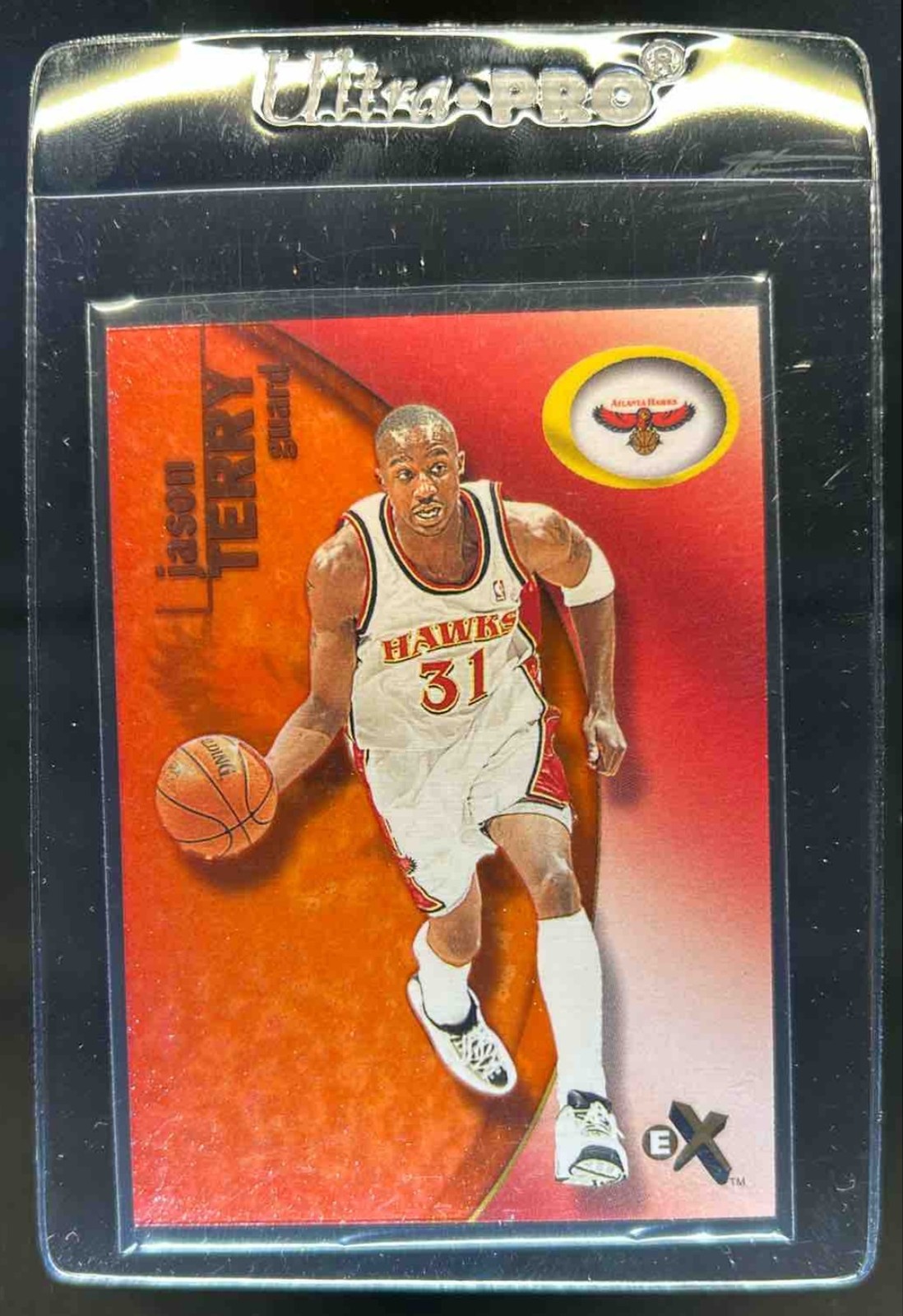 2000-01 Fleer E-X Jason Terry Essential Credentials #/201 Hawks