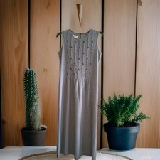 Ladies Talbots Mini Checked Maxi Dress S