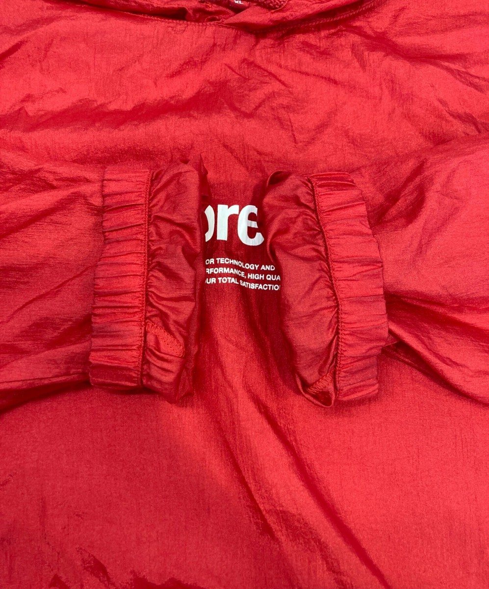 SUPREME Nylon Packable Poncho Size: XL Red Men | eBay