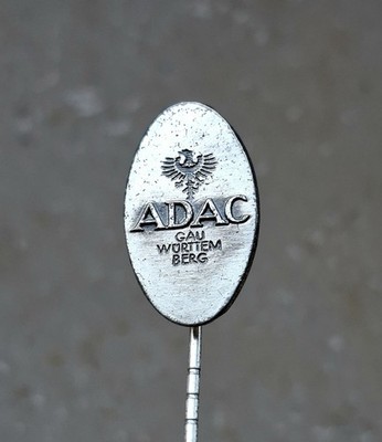835 Silver ADAC Pin Gau Württemberg Berg Vintage