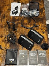 RODELink Filmmaker Kit TX-BELT/RX-CAM Wireless Laval Mic System w/ Extras