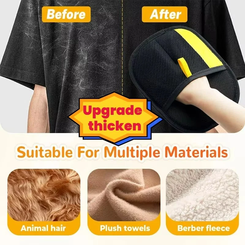 Glove Cat Grooming Gloves Cat Hair Remover 2025 New Pet Dog Hair Remover LOT - Image 2 of 4