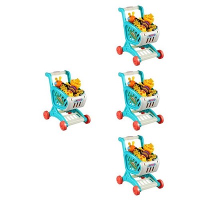  Set of 4 Einkaufswagen Supermarkt Geschenk Für Einkaufswagenspielzeug