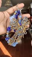 Blue Bow Phonechain Bagchain Keychain Phone Charm for Women Girls