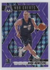 2024 Mosaic NBA Greats Fluorescent Purple Prizm /249 Dirk Nowitzki #295 HOF ru7