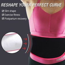 Men Women Waist Trimmer Belt Burn Fat Sweat Body Shaper Weight Loss Girdle Gym