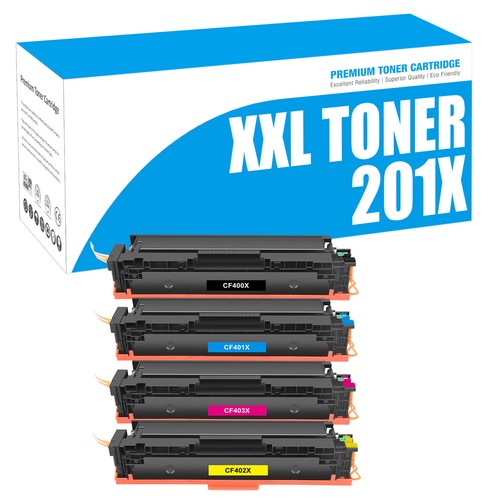 4x Toner kompatibel für HP 201X Color Laserjet Pro M252dw M252n M274n MFP M277dw