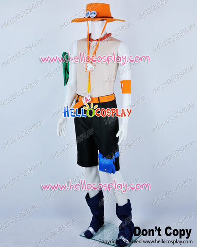 Portgas D Ace Cosplay Costume H008 (No backpack) - Picture 3 of 10