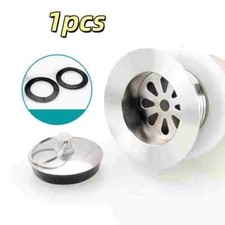 Universal Basin Waste Drain Filter Bathroom Sink Plug Stopper Sewer Pipe Kit