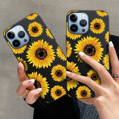 Coque téléphone silicone tournesol pour Apple iPhone 16 15 14 13 Pro Max 12 11 8 - Photo 94 sur 114