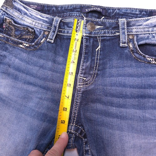 Vigoss Dallas Capri Heritage Fit Womens Blue Jeans Size 13/14 ( Measures 36x26 ) - Picture 14 of 16