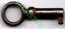 Vintage Hollow Barrel Skeleton Key - Approx 1" Long