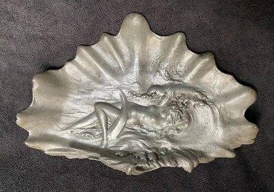 "Aphrodite dans l'écume" étain Art Nouveau signé ALLIOT c 1900 - Photo 1/4