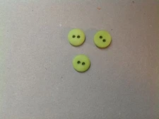 NEW 25 Pc. Lot 1/2 INCH LIME GREEN  DULL/ MATTE FINISH BUTTONS