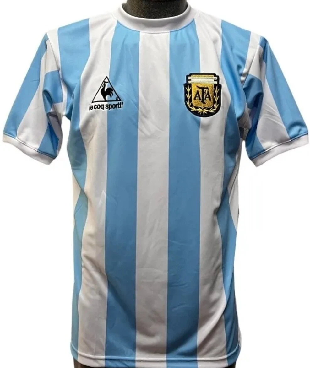 coq Sportif Argentina Retro Jersey Maradona Mexico 86 2022 Messi | eBay