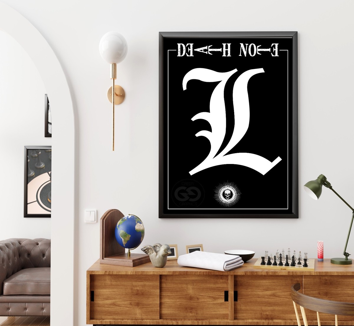 Death Note L Poster Manga Print Anime Japanese High Quality Wall