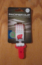 Wisconsin Badges Pacifier Clip