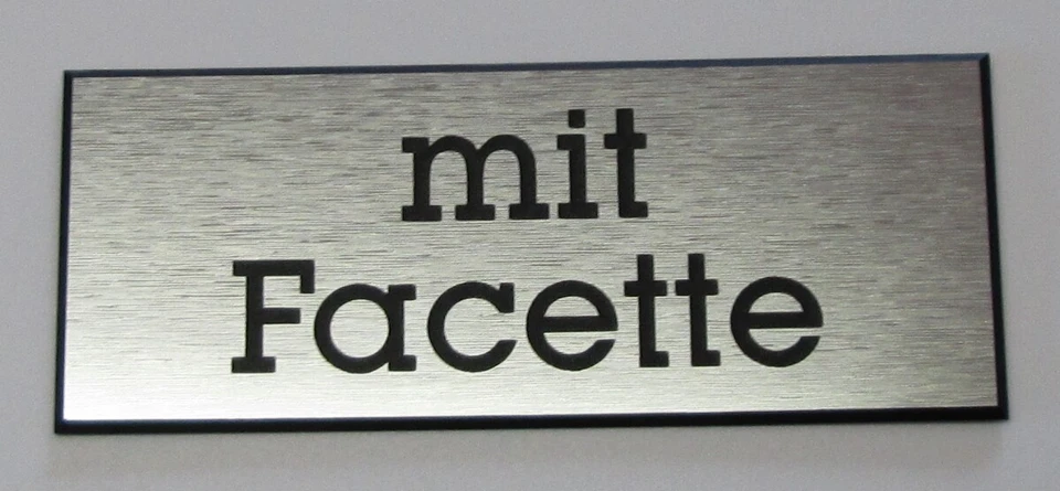 Grabschild Gedenkschild Gedenktafel incl. Gravur Metalloptik Selbstklebend - Bild 4 von 4