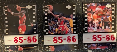 Michael Jordan Upper Deck 85-86 #s 4, 5 & 6 Timeframe Series Cards