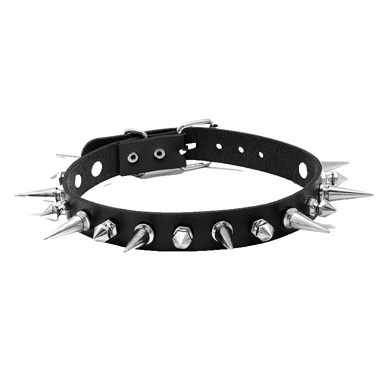 Gargantilla Punk Negro Moda Collares y Colgantes