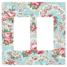 Country Rose Paisley Light Switch Cover, Home Décor, Night Light, Cabinet Knob