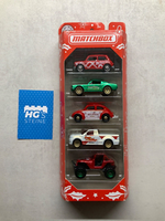 Matchbox Geschenkset GMN02 Weihnachten Ovp 5 Fahrzeuge Mattel Mini KäFer Mustang