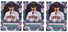 (3) 2021 Bowman Chrome Draft Night Lot Jordan Lawlar Rookie Diamondbacks 1st Rd