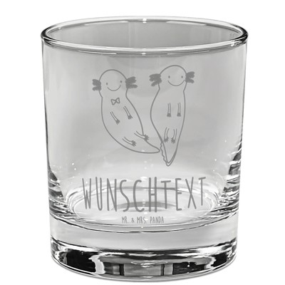 Personalisiertes Gin Glas Axolotl Freundin - Personalisierte Geschenke Lurch