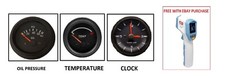 Aftermarket Porsche 914 Replica Temperature Oil Pressure Clock Set 91464111830
